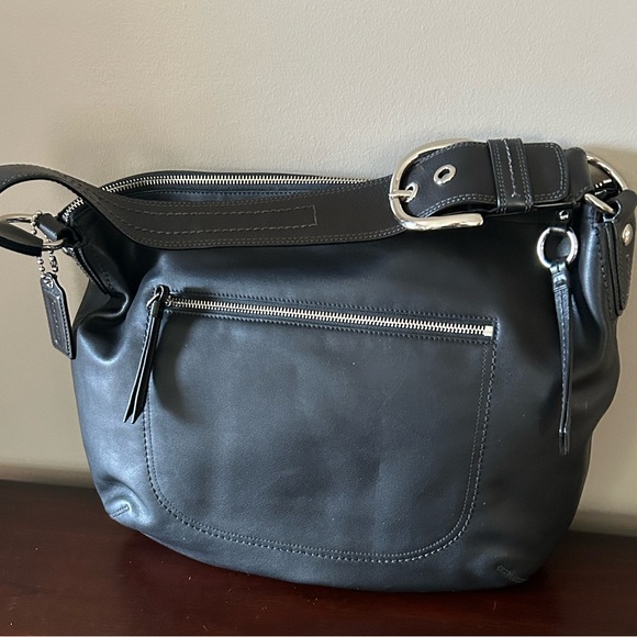 Coach Black Leather Hobo Bag - Picture 7 of 16